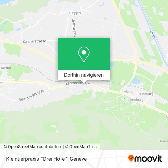 Kleintierpraxis ""Drei Höfe"" Karte