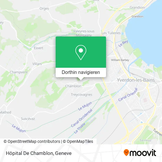 Hôpital De Chamblon Karte