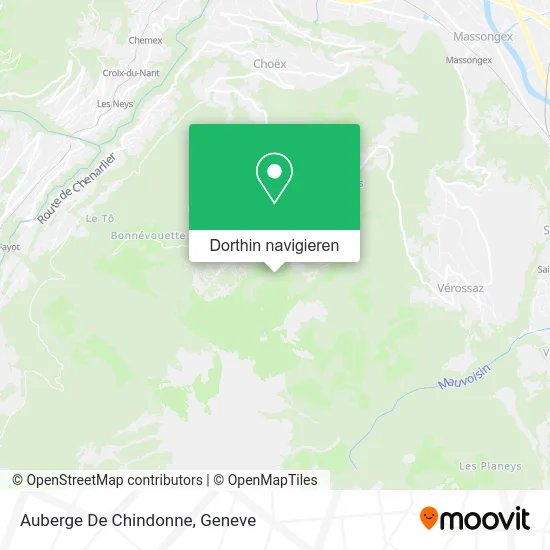 Auberge De Chindonne Karte