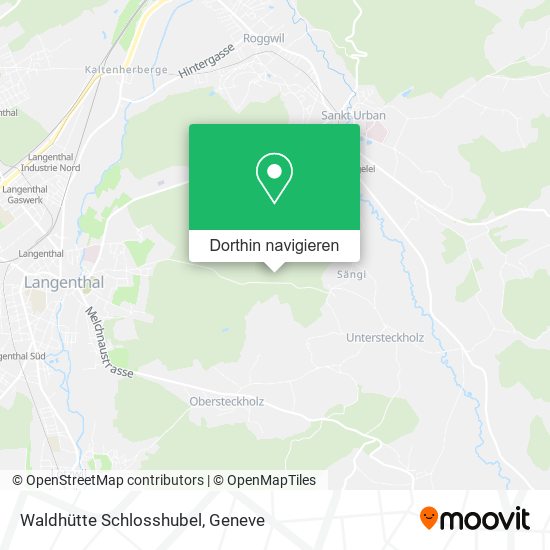Waldhütte Schlosshubel Karte