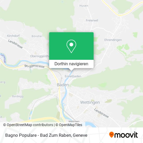 Bagno Populare - Bad Zum Raben Karte
