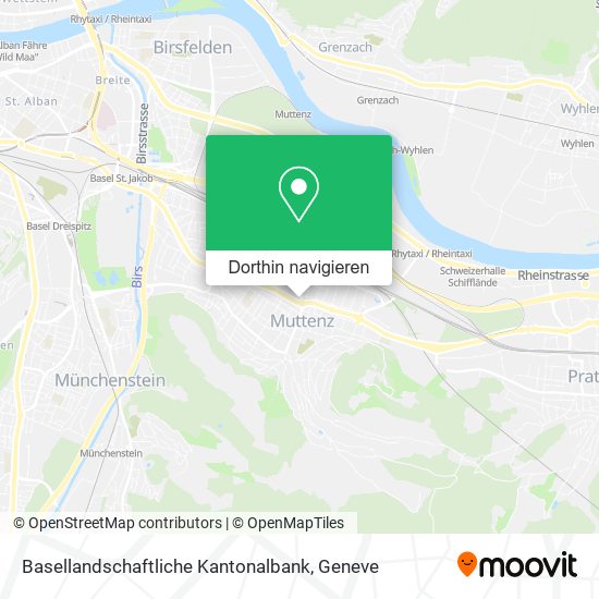 Basellandschaftliche Kantonalbank Karte