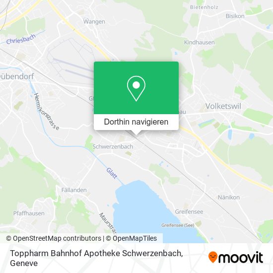 Toppharm Bahnhof Apotheke Schwerzenbach Karte