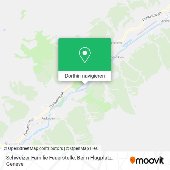 Schweizer Familie Feuerstelle, Beim Flugplatz Karte