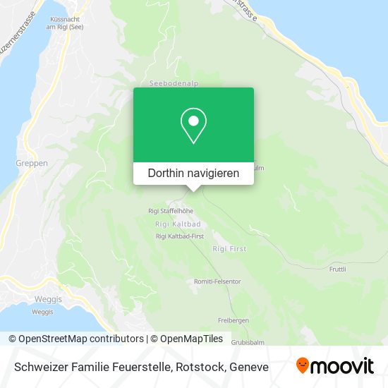 Schweizer Familie Feuerstelle, Rotstock Karte