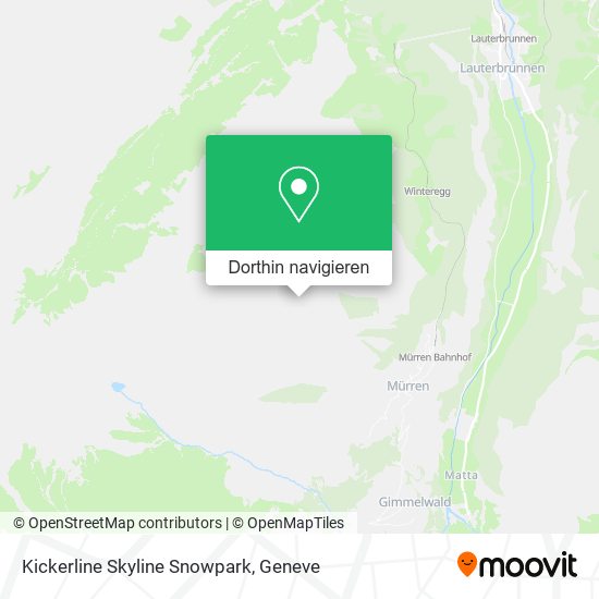Kickerline Skyline Snowpark Karte
