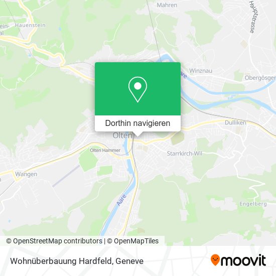 Wohnüberbauung Hardfeld Karte