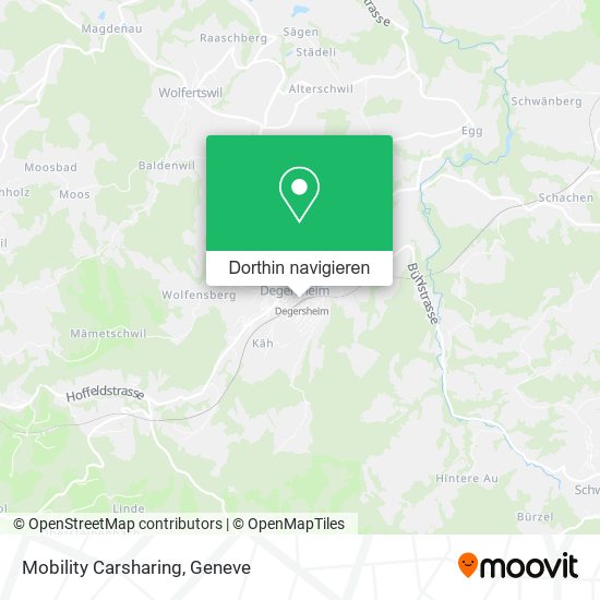 Mobility Carsharing Karte