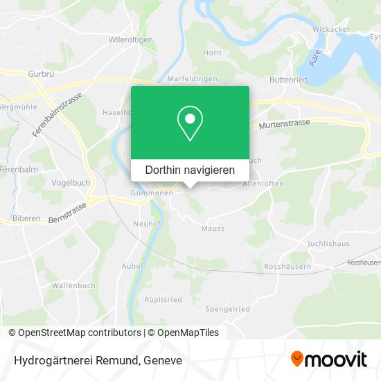 Hydrogärtnerei Remund Karte