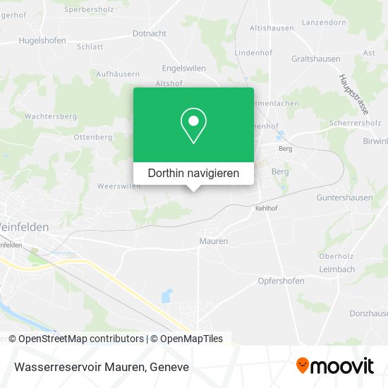 Wasserreservoir Mauren Karte