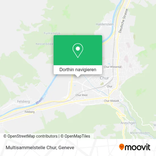 Multisammelstelle Chur Karte