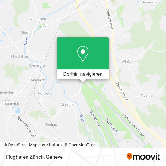 Flughafen Zürich Karte