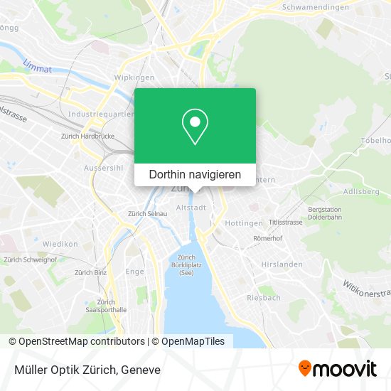 Müller Optik Zürich Karte