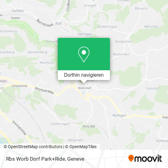 Rbs Worb Dorf Park+Ride Karte