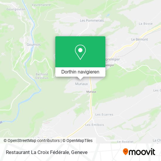 Restaurant La Croix Fédérale Karte