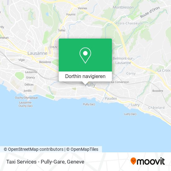Taxi Services - Pully-Gare Karte