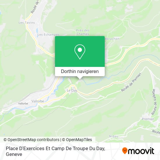 Place D'Exercices Et Camp De Troupe Du Day Karte