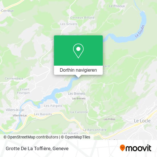 Grotte De La Toffière Karte
