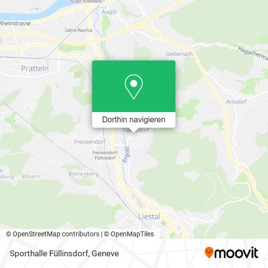 Sporthalle Füllinsdorf Karte