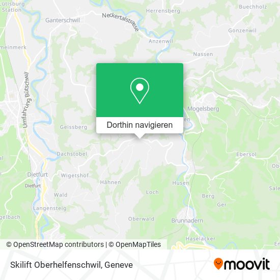 Skilift Oberhelfenschwil Karte