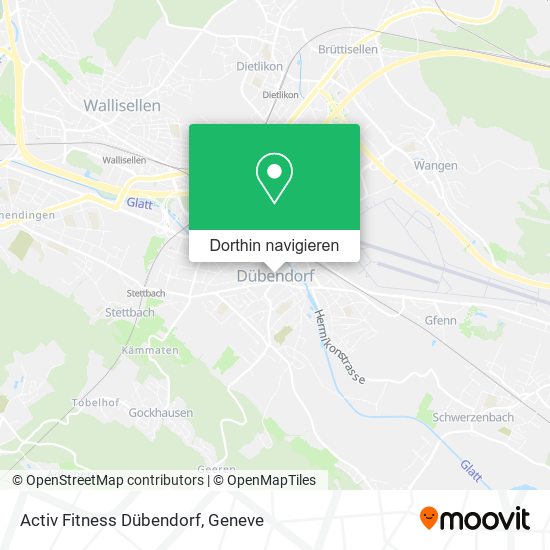 Activ Fitness Dübendorf Karte
