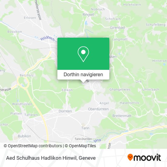 Aed Schulhaus Hadlikon Hinwil Karte