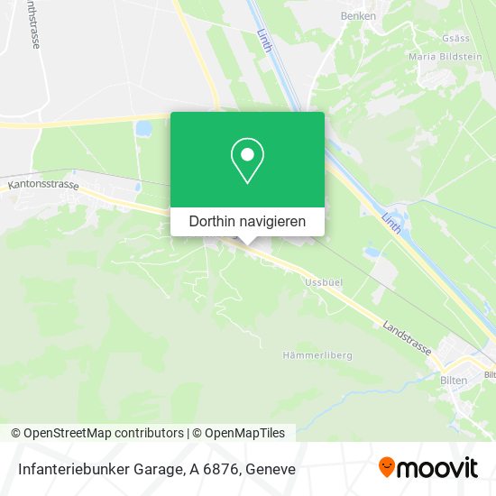 Infanteriebunker Garage, A 6876 Karte