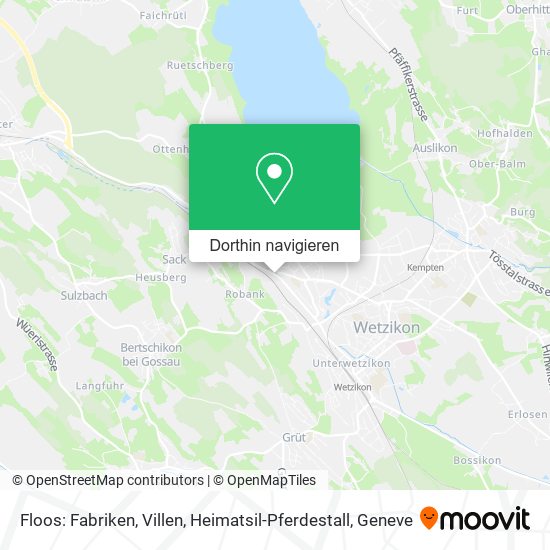Floos: Fabriken, Villen, Heimatsil-Pferdestall Karte
