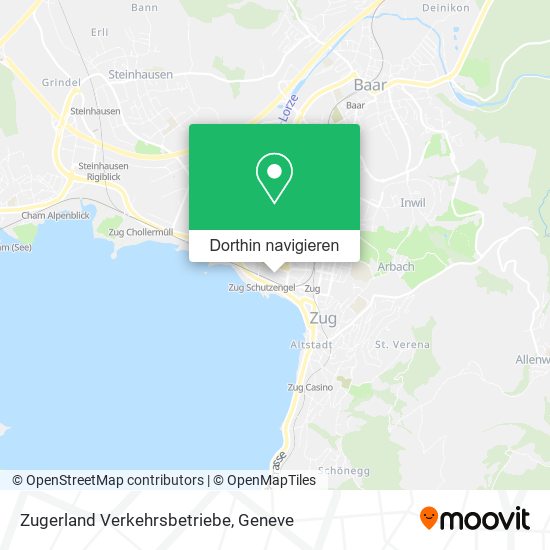 Zugerland Verkehrsbetriebe Karte