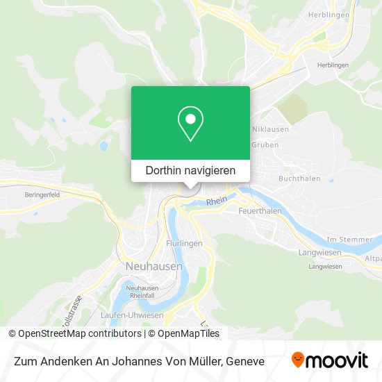 Zum Andenken An Johannes Von Müller Karte