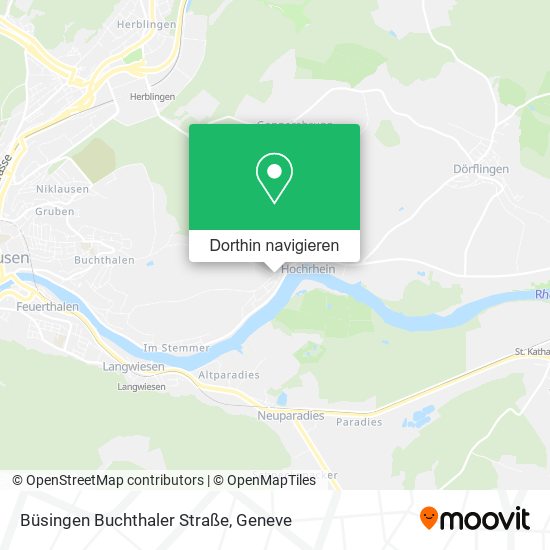 Büsingen Buchthaler Straße Karte