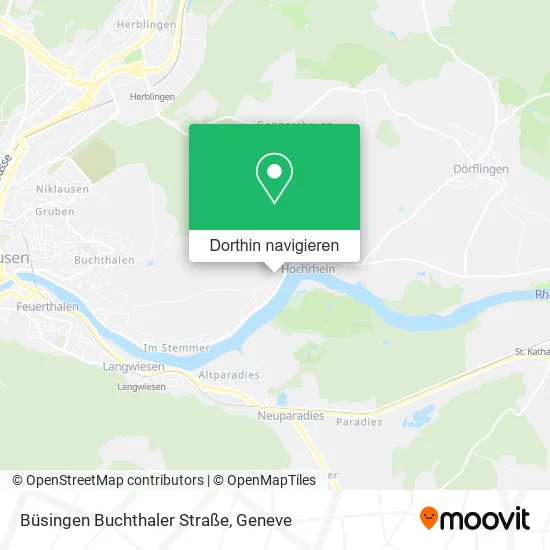 Büsingen Buchthaler Straße Karte