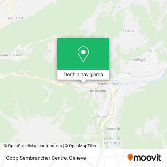 Coop Sembrancher Centre Karte