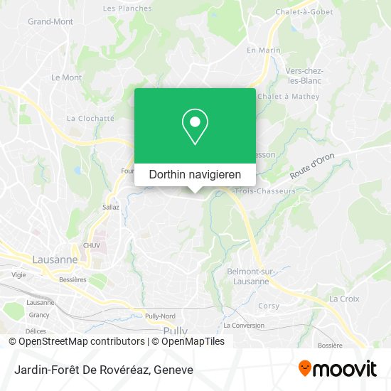 Jardin-Forêt De Rovéréaz Karte