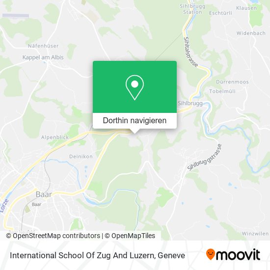 International School Of Zug And Luzern Karte