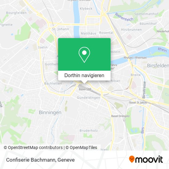 Confiserie Bachmann Karte