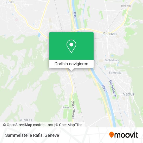 Sammelstelle Räfis Karte