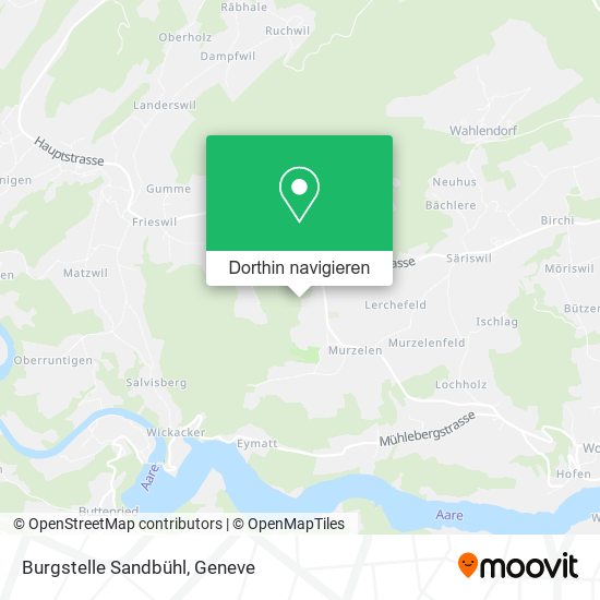 Burgstelle Sandbühl Karte