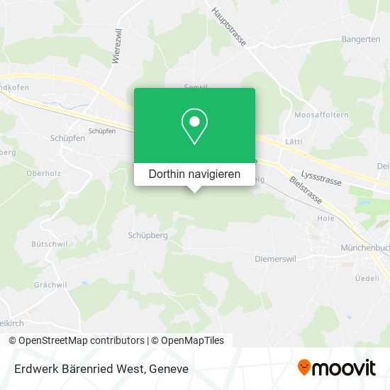 Erdwerk Bärenried West Karte