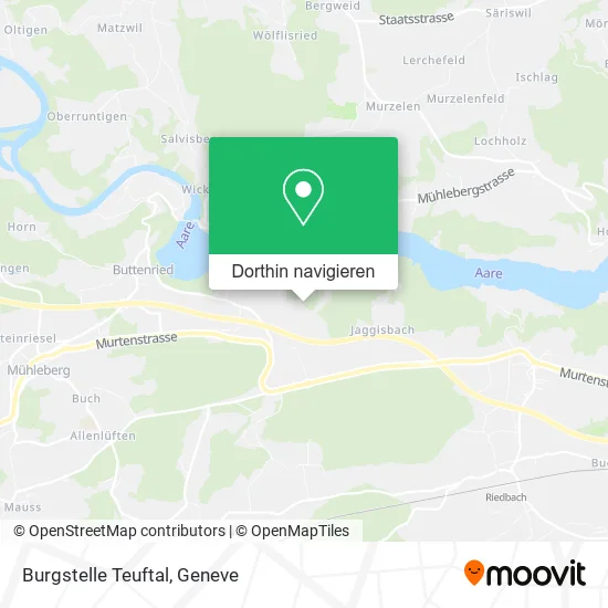 Burgstelle Teuftal Karte