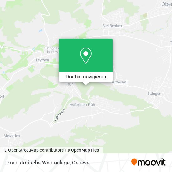 Prähistorische Wehranlage Karte