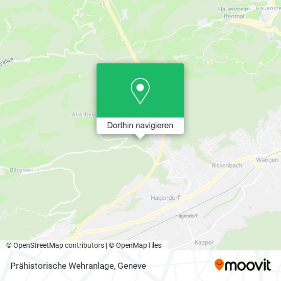 Prähistorische Wehranlage Karte