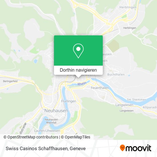 Swiss Casinos Schaffhausen Karte