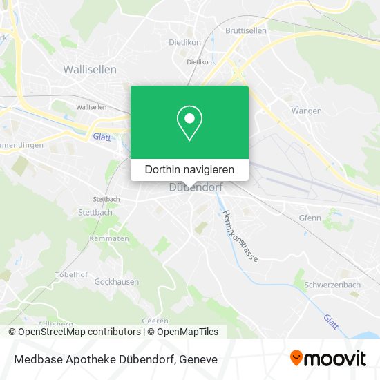 Medbase Apotheke Dübendorf Karte