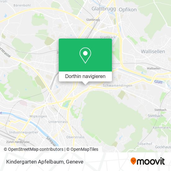 Kindergarten Apfelbaum Karte