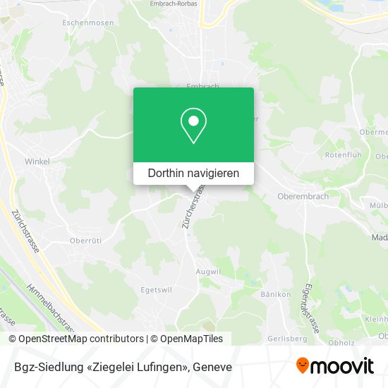 Bgz-Siedlung «Ziegelei Lufingen» Karte