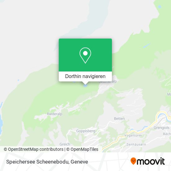 Speichersee Scheenebodu Karte