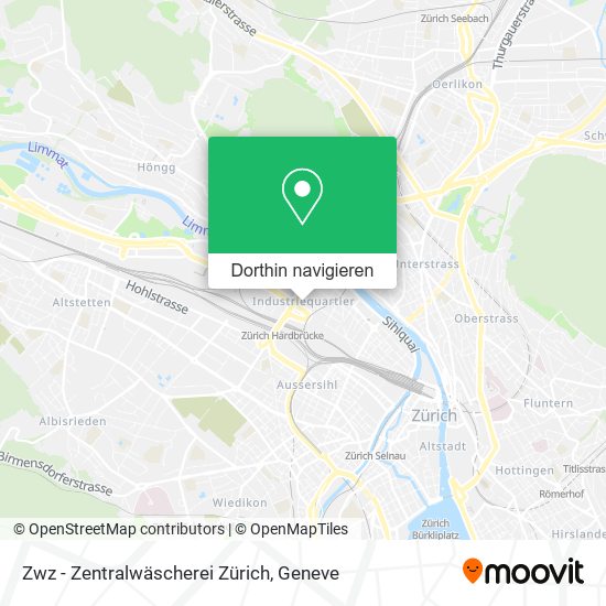 Zwz - Zentralwäscherei Zürich Karte