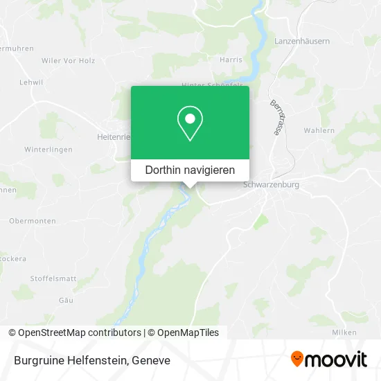 Burgruine Helfenstein Karte
