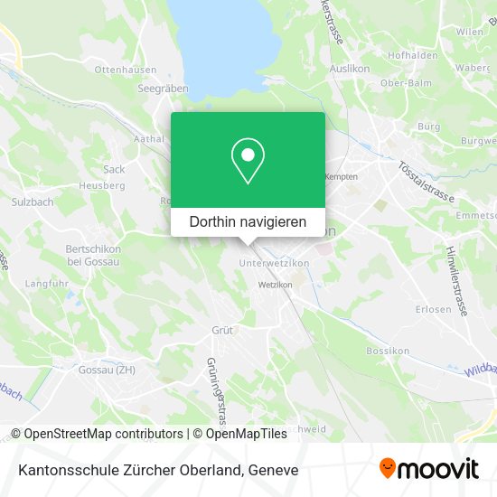Kantonsschule Zürcher Oberland Karte